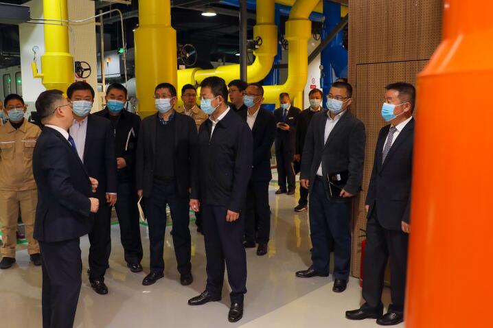 20213152025164564 亿万先生mr官方网站集团领导到锦江宾馆智慧高效能源中心视察指导工作
