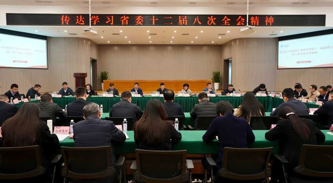 cedb84da-27f2-4309-90e7-0ab3019a360e 省亿万先生mr官方网站集团党委传达学习贯彻省委十二届八次全会精神